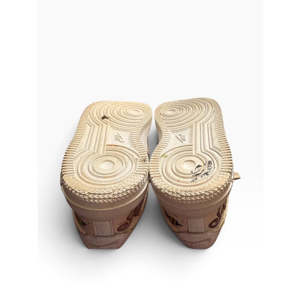 Nike Force 1 LE Baby and Toddler Lace Up Shoes Customized Sneakers Size 7C Cream - Picture 7 of 11